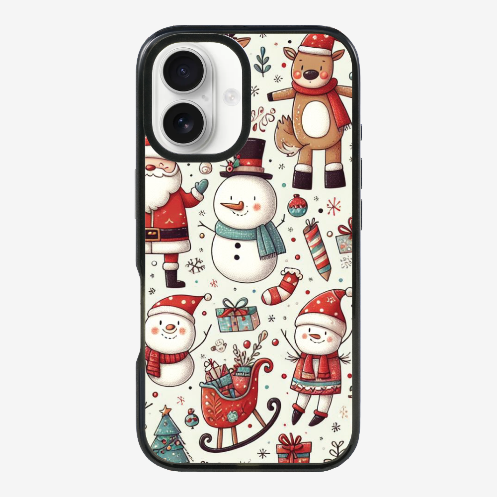 XMAS SnowMen Pattern Phone Case