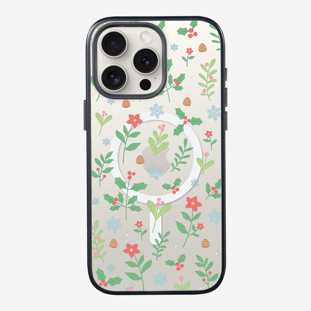 Christmas Sweet Mistletoe (Transparent) Phone Case