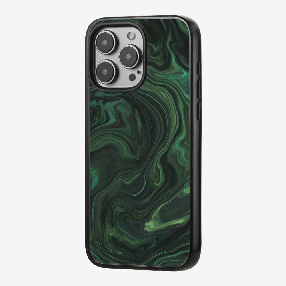 Marbling - Emerald Green Phone Case