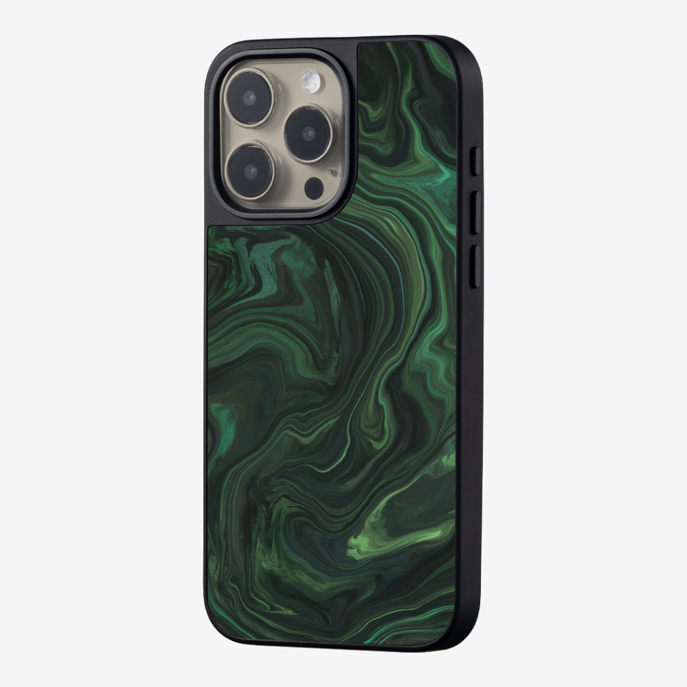 Marbling - Emerald Green Phone Case