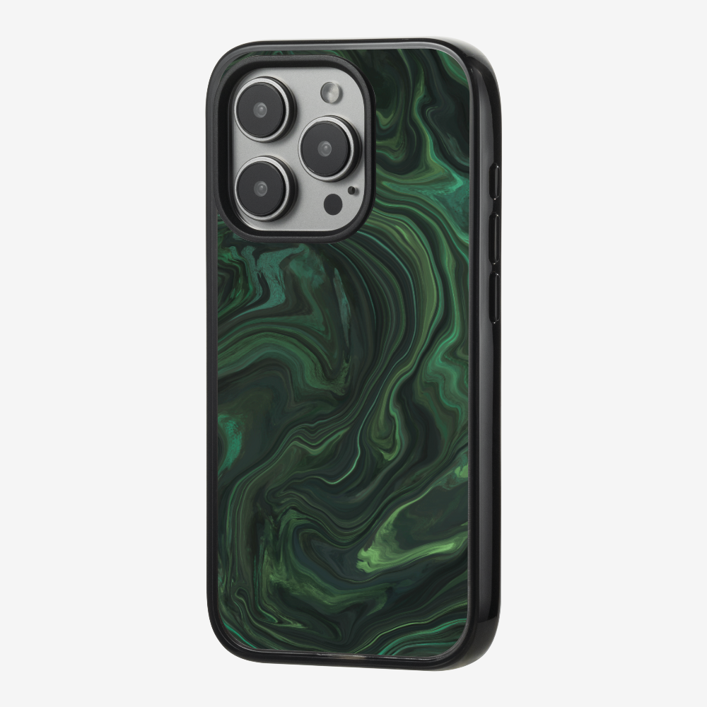 Marbling - Emerald Green Phone Case