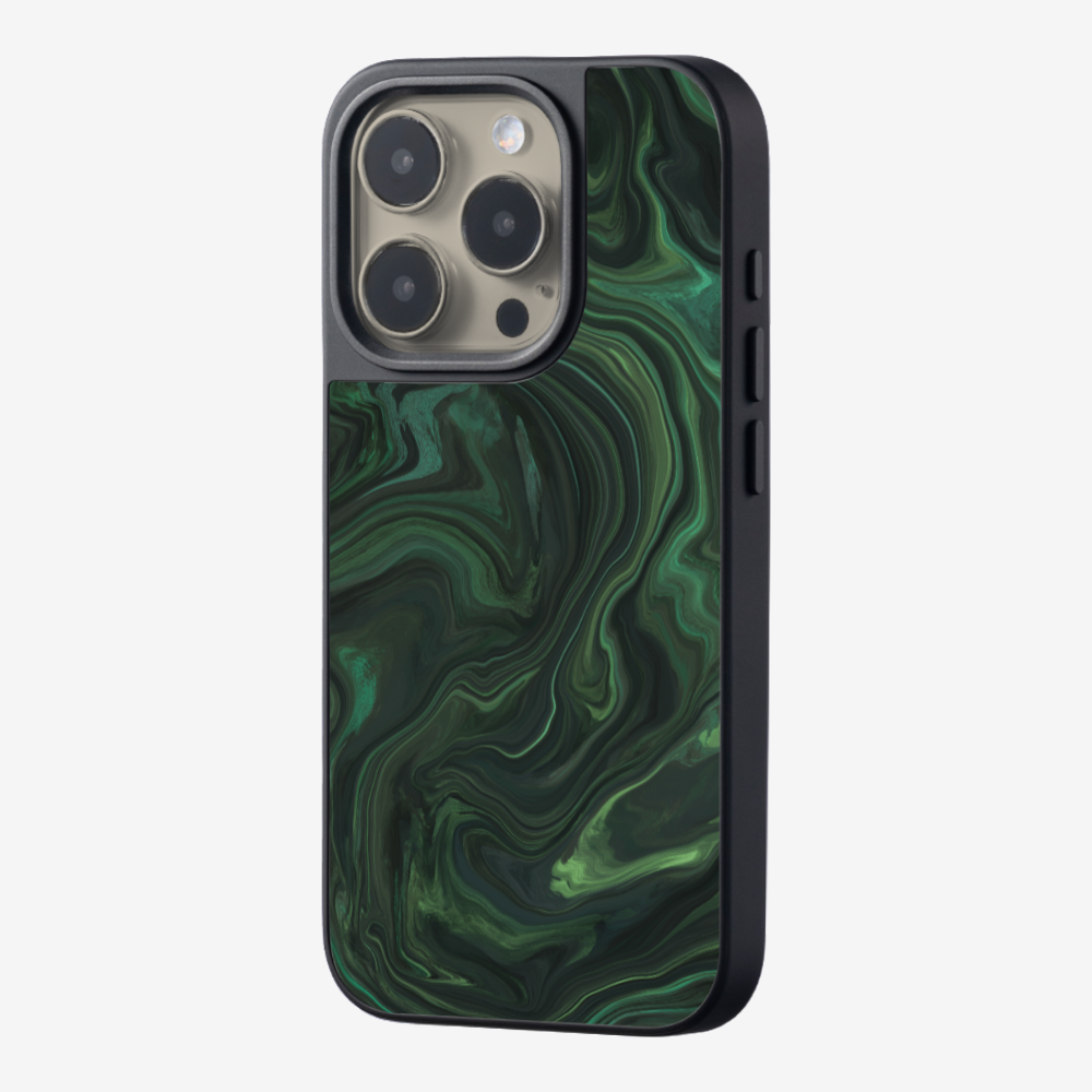 Marbling - Emerald Green Phone Case