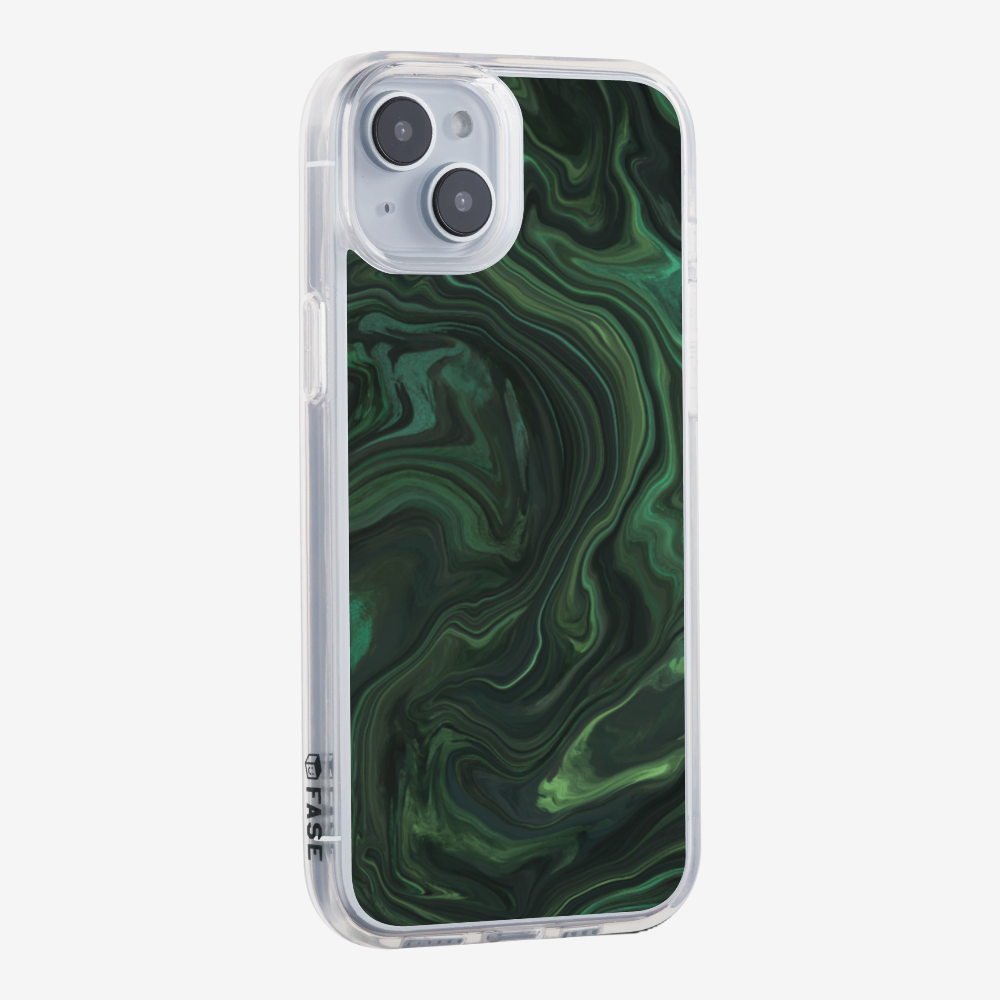 Marbling - Emerald Green Phone Case