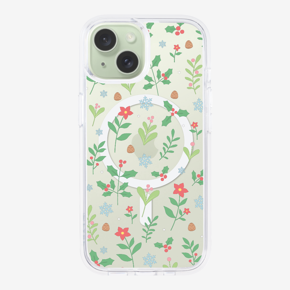 Christmas Sweet Mistletoe (Transparent) Phone Case