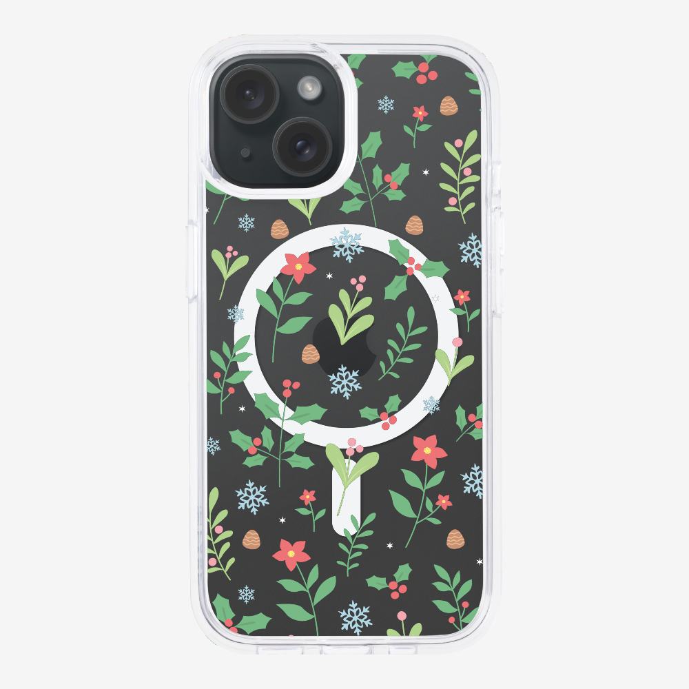 Christmas Sweet Mistletoe (Transparent) Phone Case