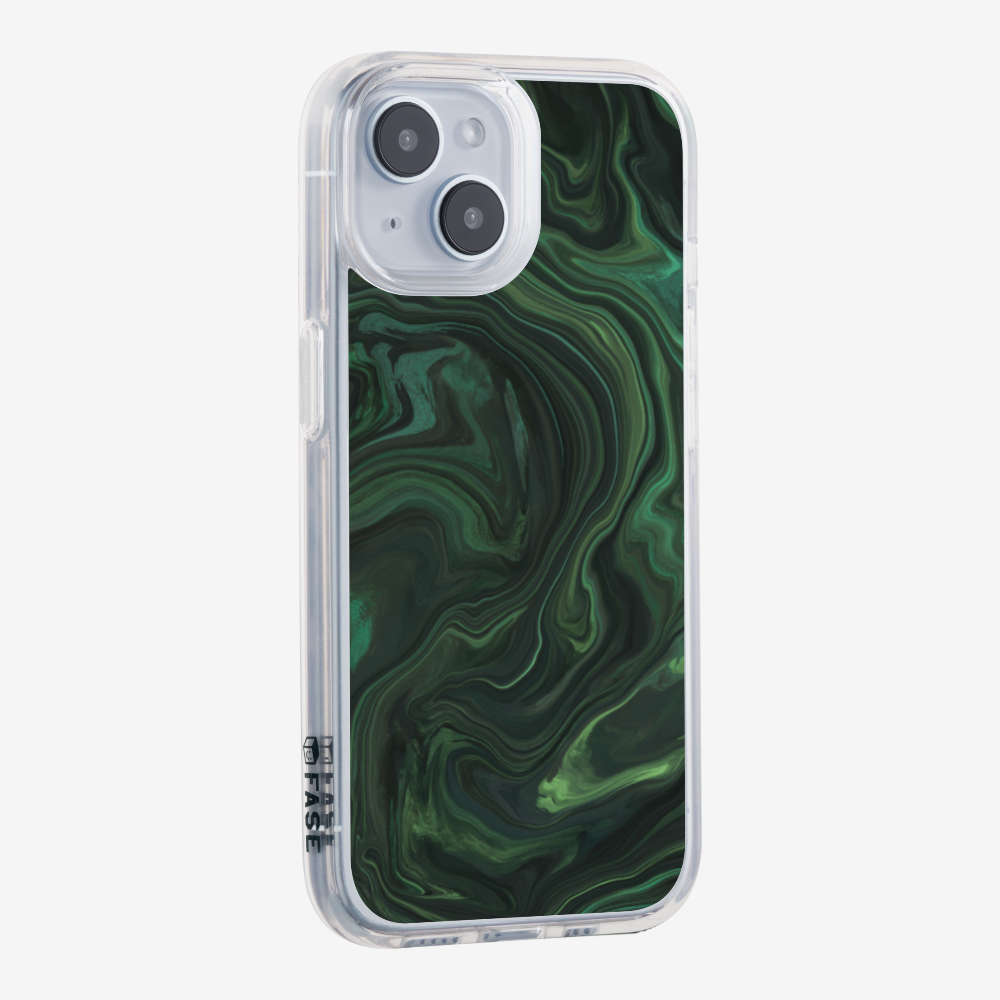 Marbling - Emerald Green Phone Case