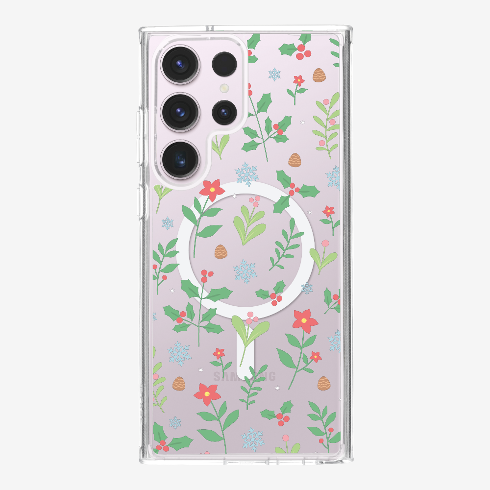 Christmas Sweet Mistletoe (Transparent) Phone Case