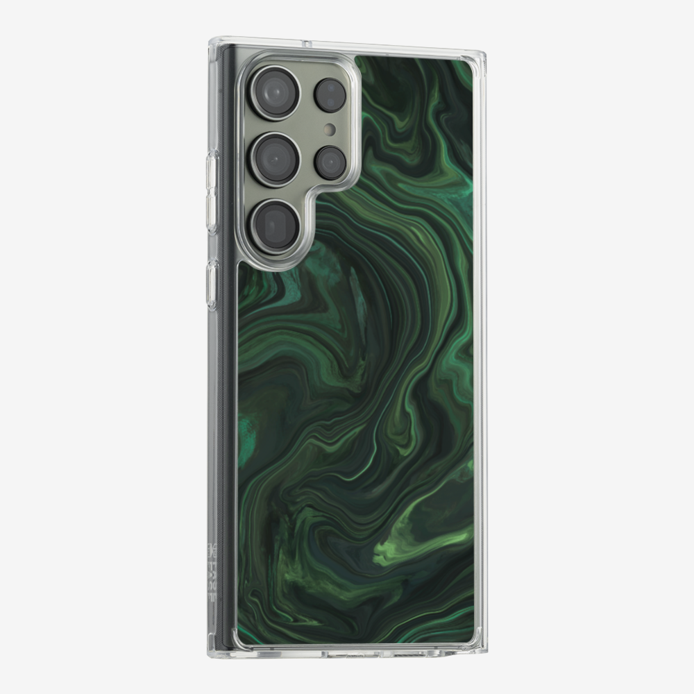 Marbling - Emerald Green Phone Case