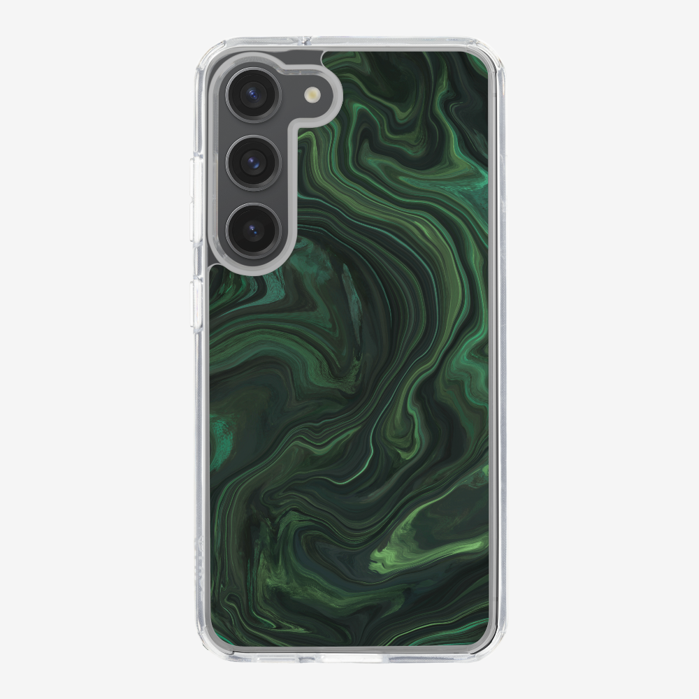 Marbling - Emerald Green Phone Case