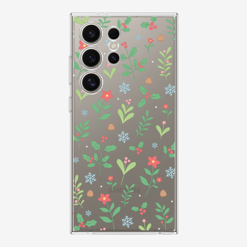 Christmas Sweet Mistletoe (Transparent) Phone Case