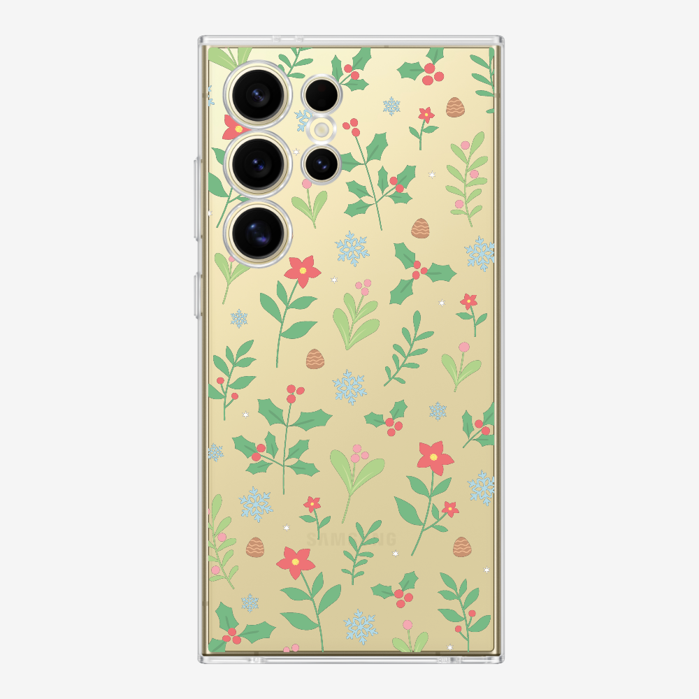 Christmas Sweet Mistletoe (Transparent) Phone Case