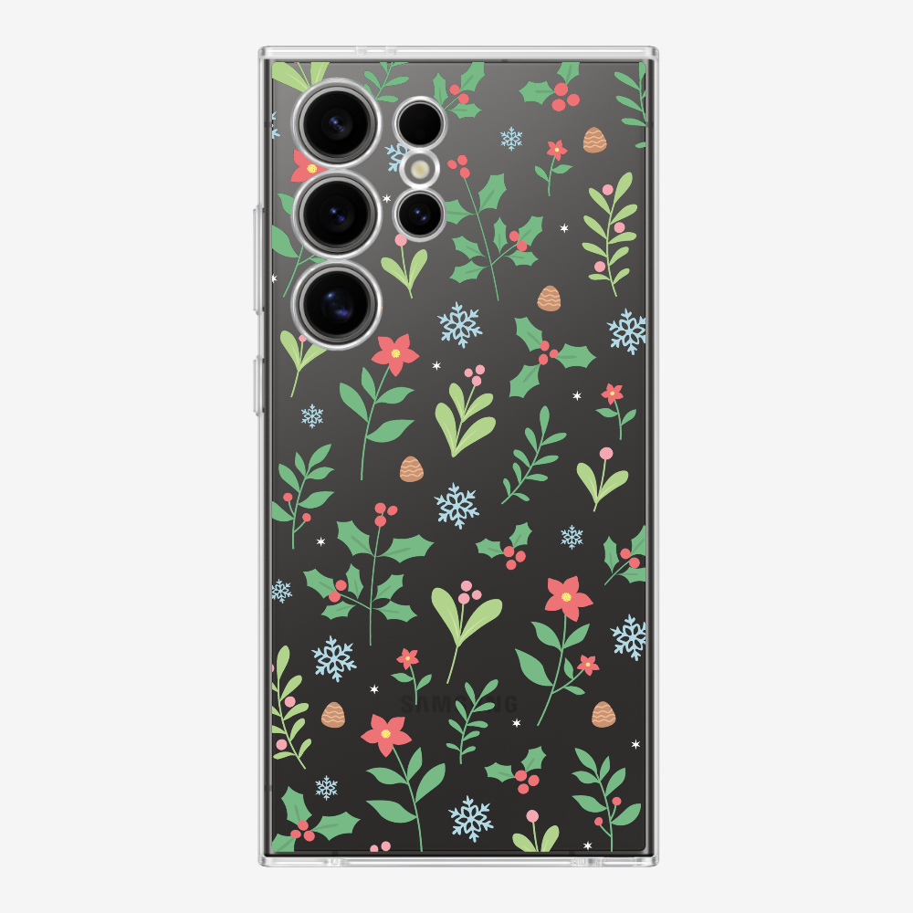 Christmas Sweet Mistletoe (Transparent) Phone Case