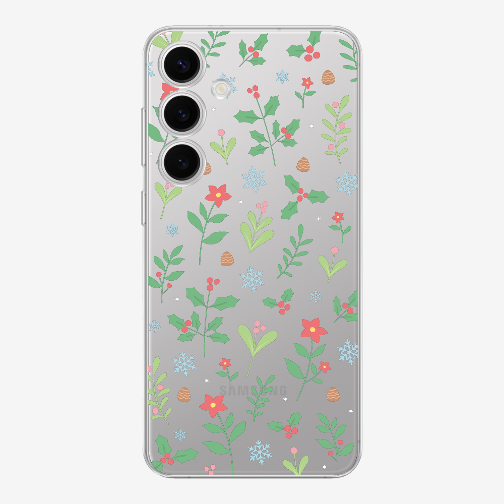 Christmas Sweet Mistletoe (Transparent) Phone Case