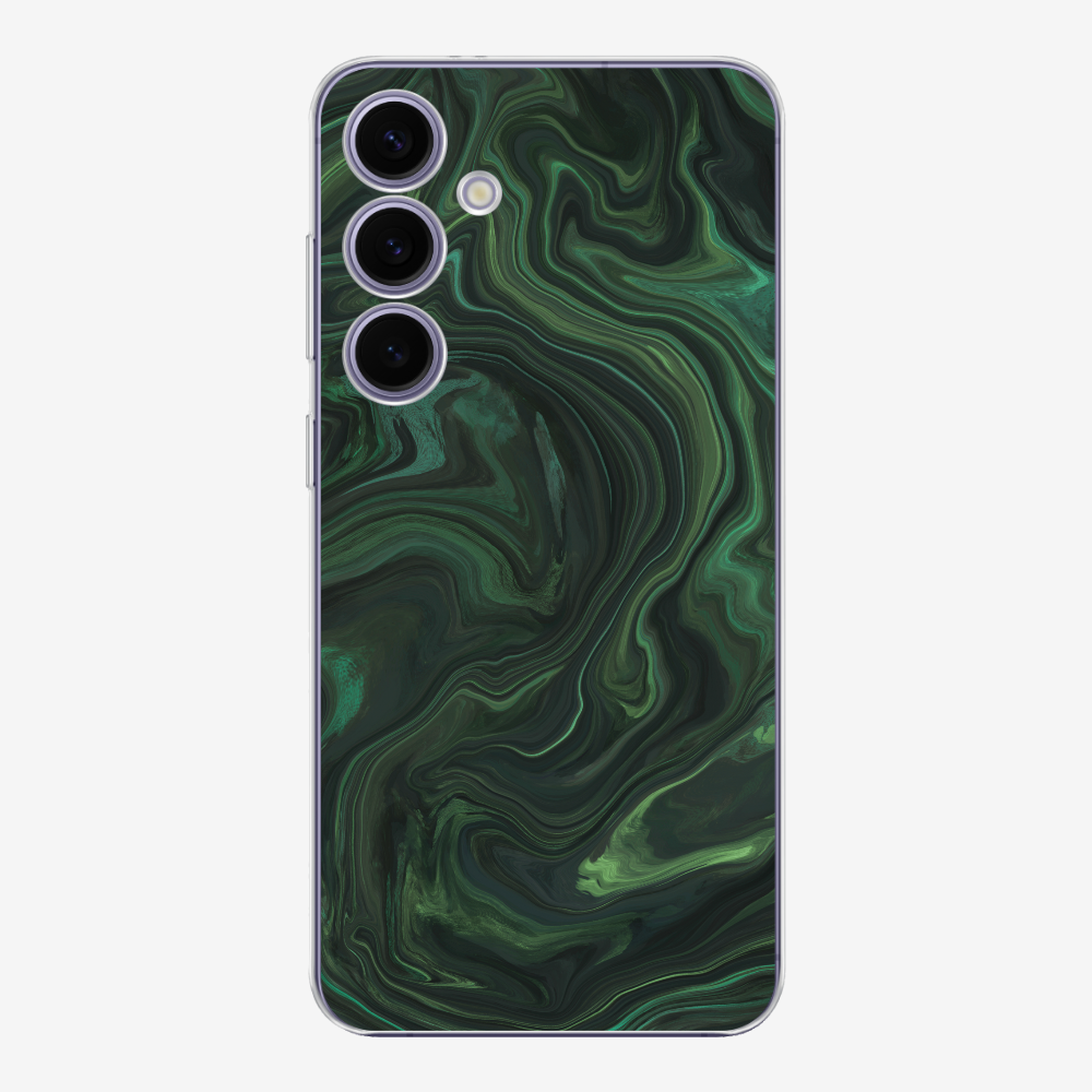 Marbling - Emerald Green Phone Case