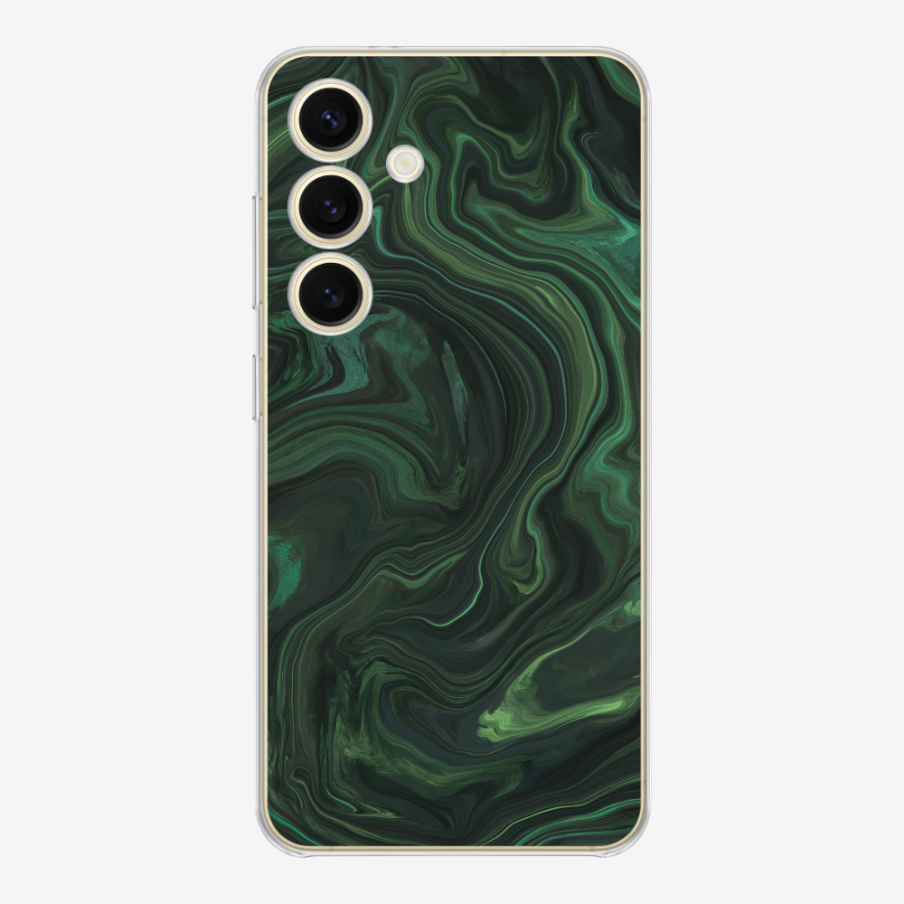 Marbling - Emerald Green Phone Case