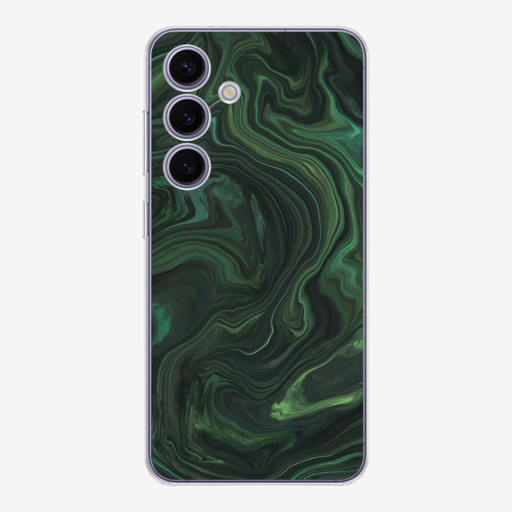 Marbling - Emerald Green Phone Case