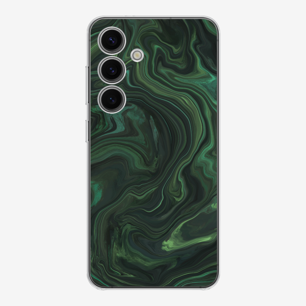 Marbling - Emerald Green Phone Case