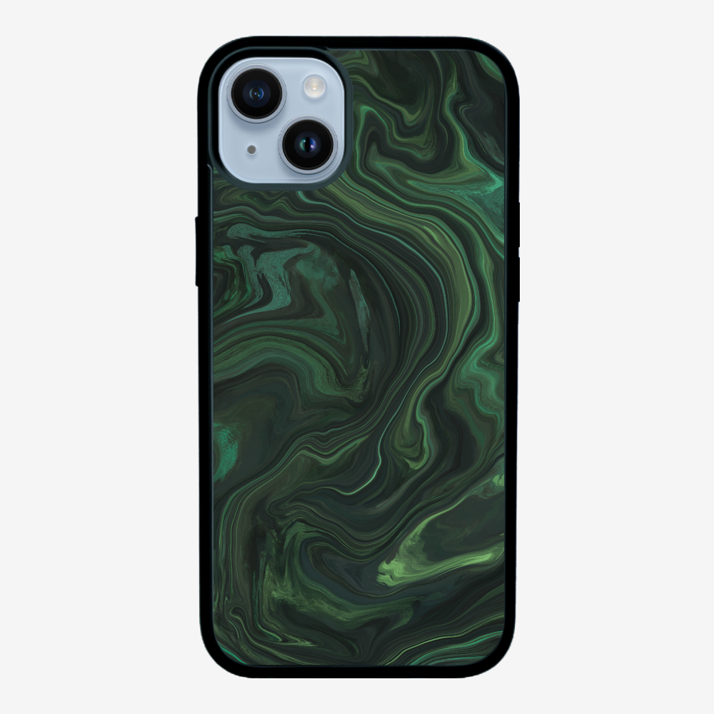 Marbling - Emerald Green Phone Case