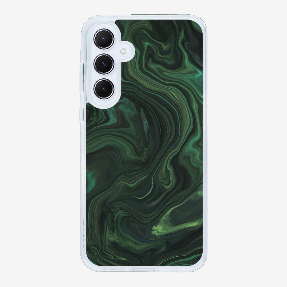 Marbling - Emerald Green Phone Case