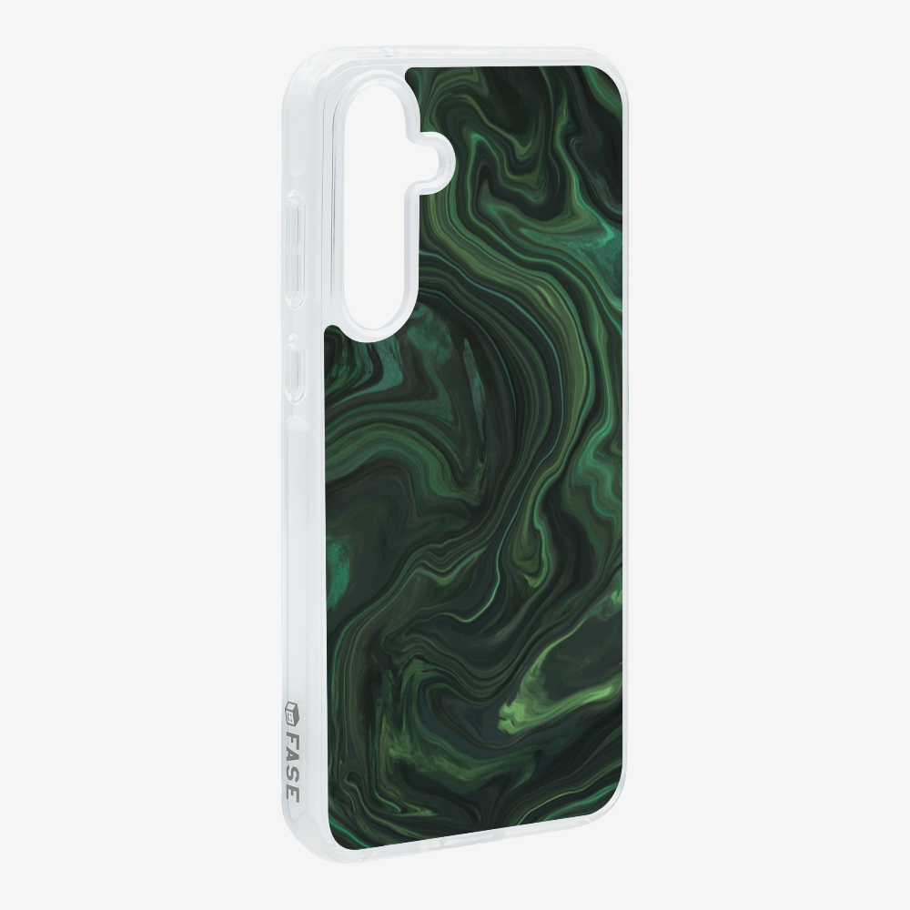 Marbling - Emerald Green Phone Case