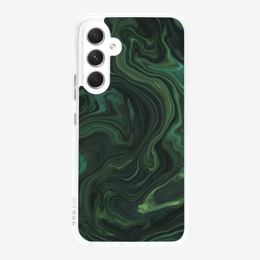 Marbling - Emerald Green Phone Case