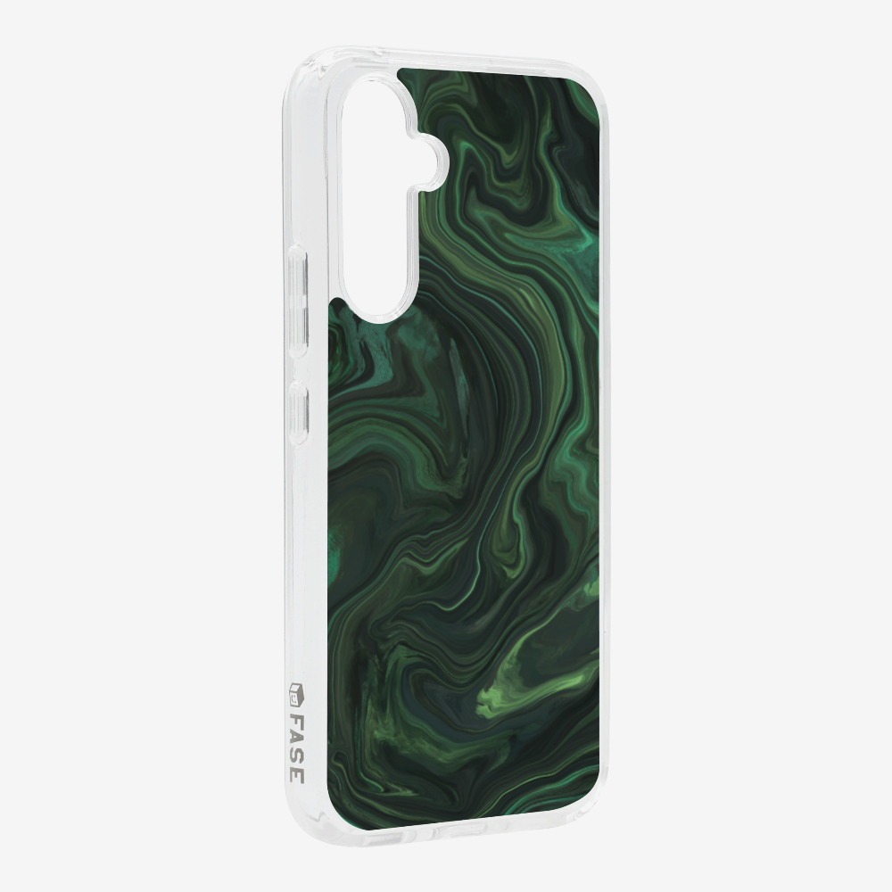 Marbling - Emerald Green Phone Case