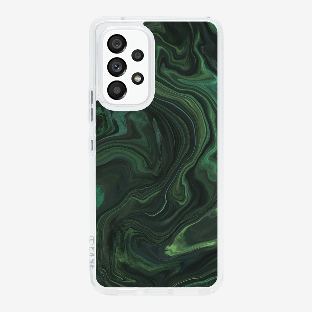 Marbling - Emerald Green Phone Case