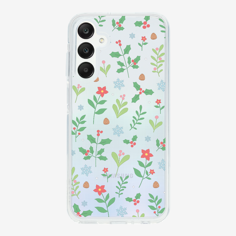 Christmas Sweet Mistletoe (Transparent) Phone Case