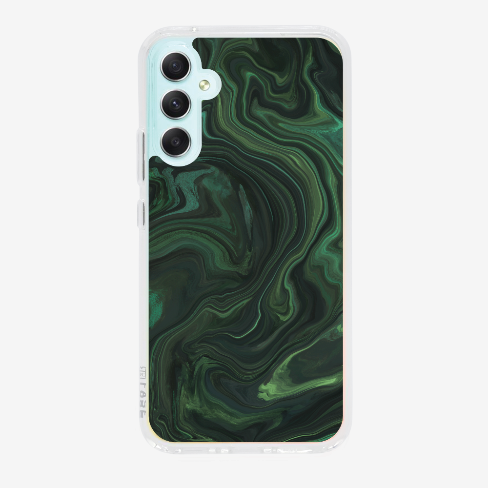 Marbling - Emerald Green Phone Case