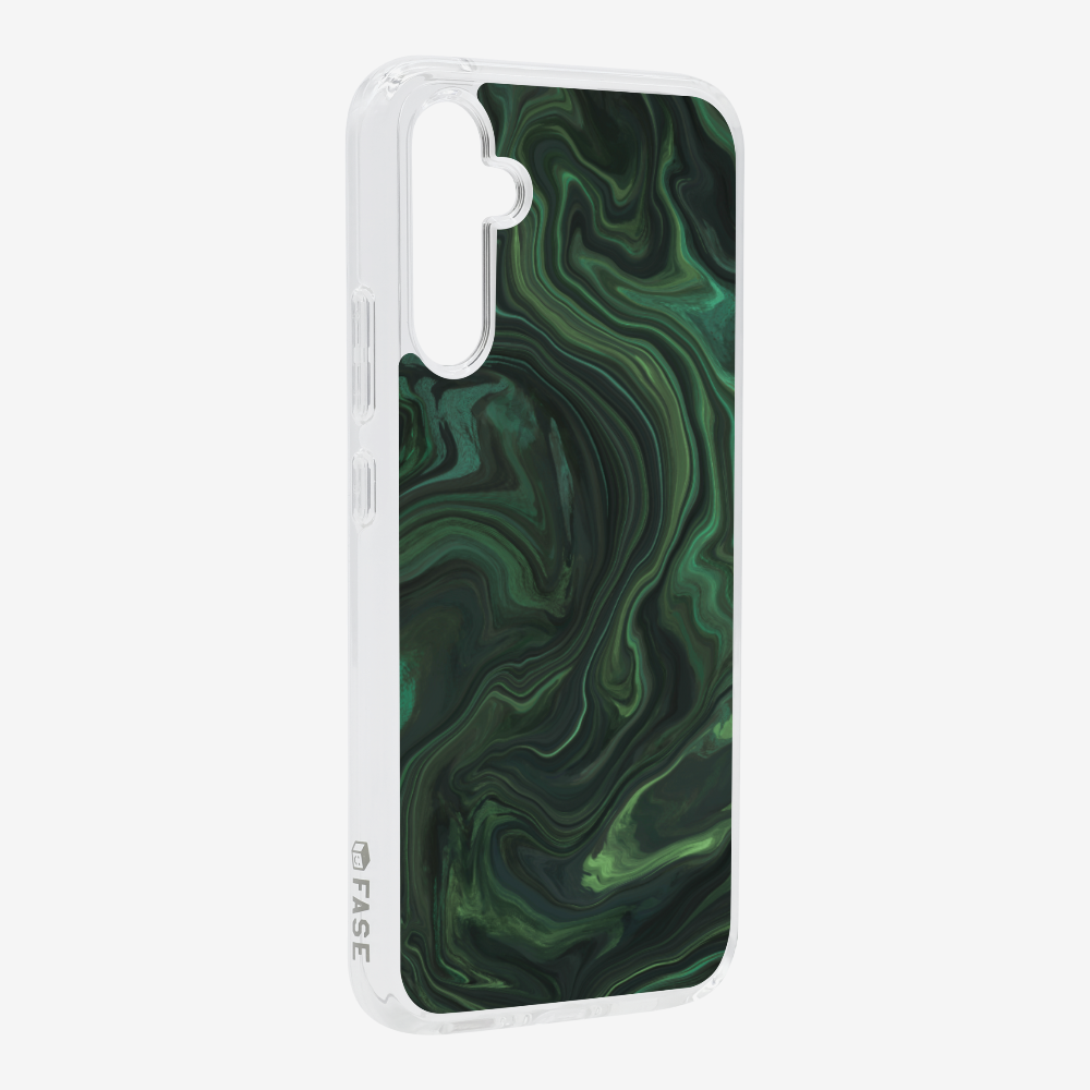 Marbling - Emerald Green Phone Case