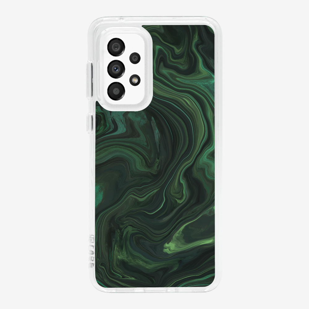 Marbling - Emerald Green Phone Case