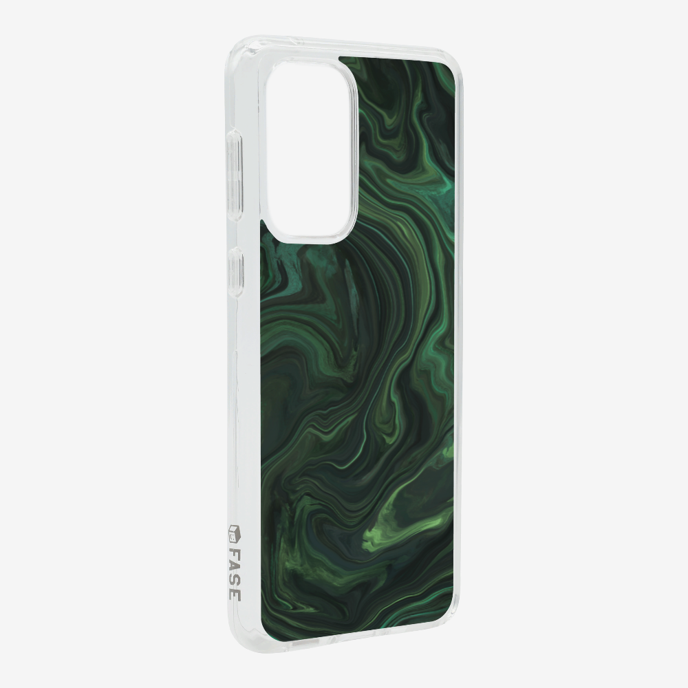 Marbling - Emerald Green Phone Case