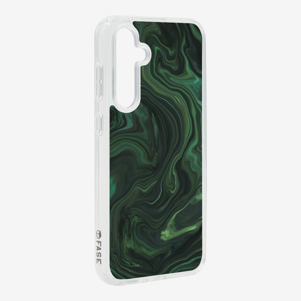 Marbling - Emerald Green Phone Case