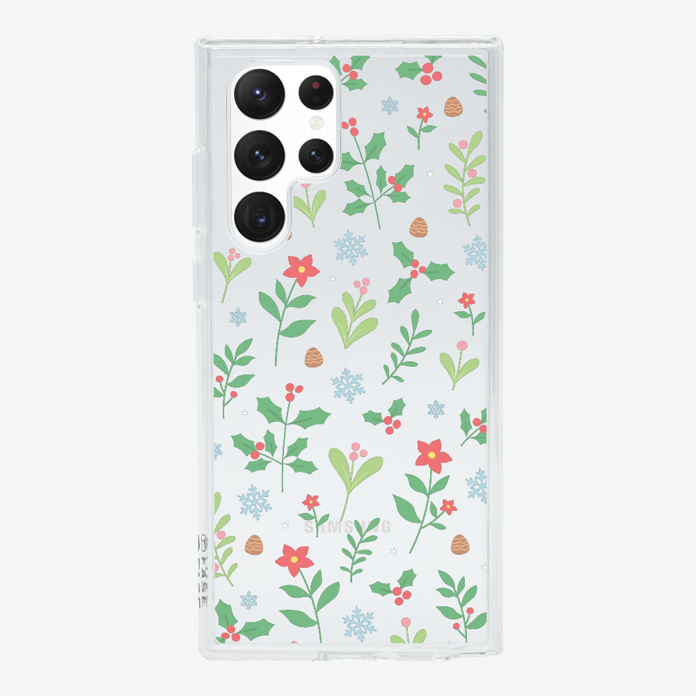 Christmas Sweet Mistletoe (Transparent) Phone Case