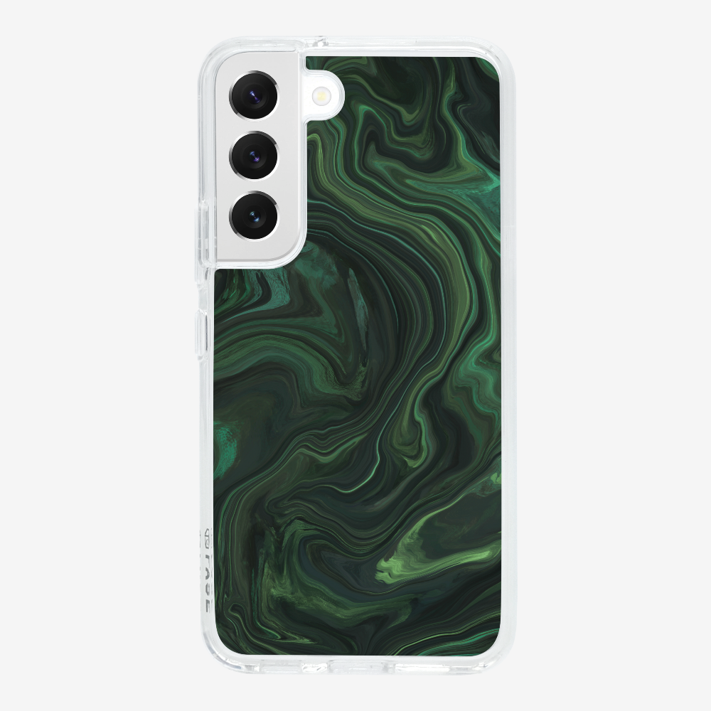 Marbling - Emerald Green Phone Case