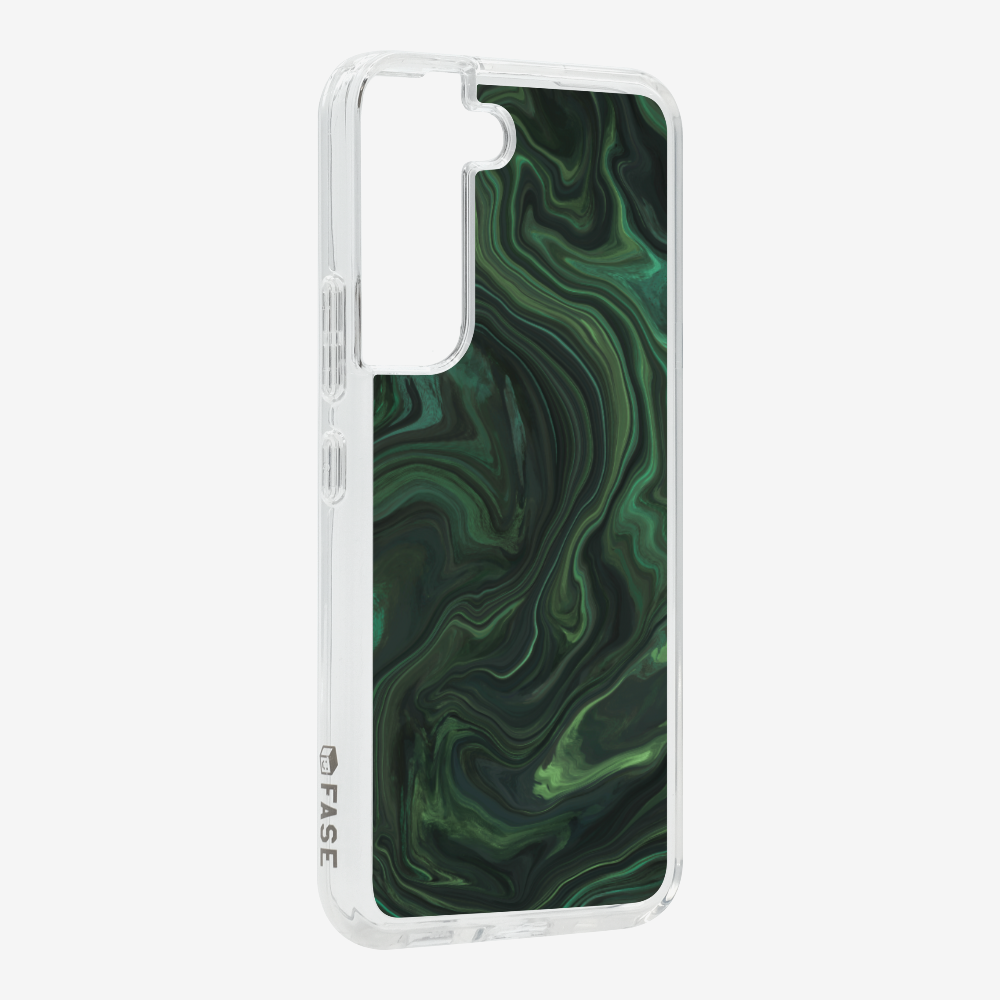 Marbling - Emerald Green Phone Case