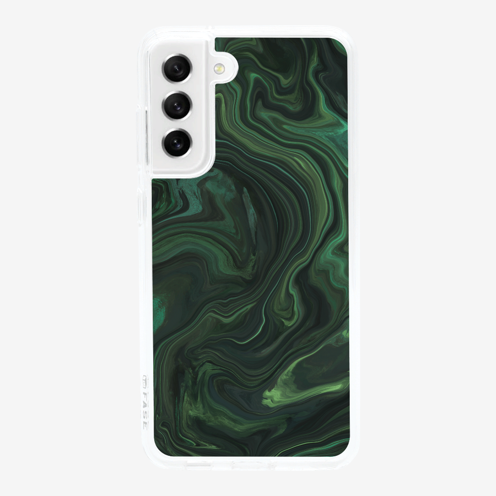 Marbling - Emerald Green Phone Case