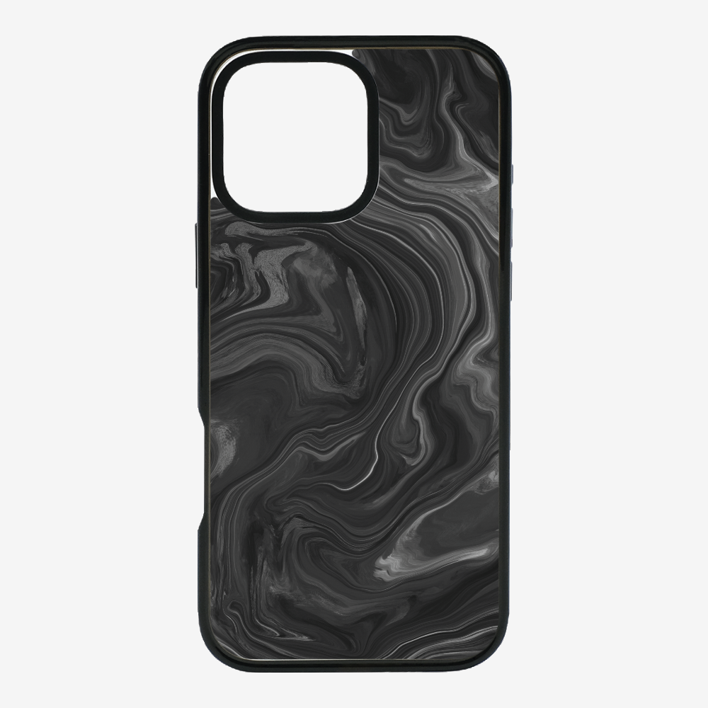 Marbling - Black Phone Case