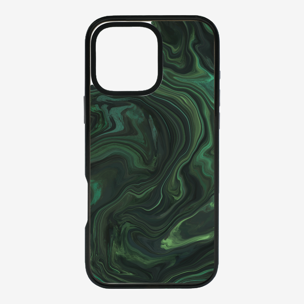 Marbling - Emerald Green Phone Case