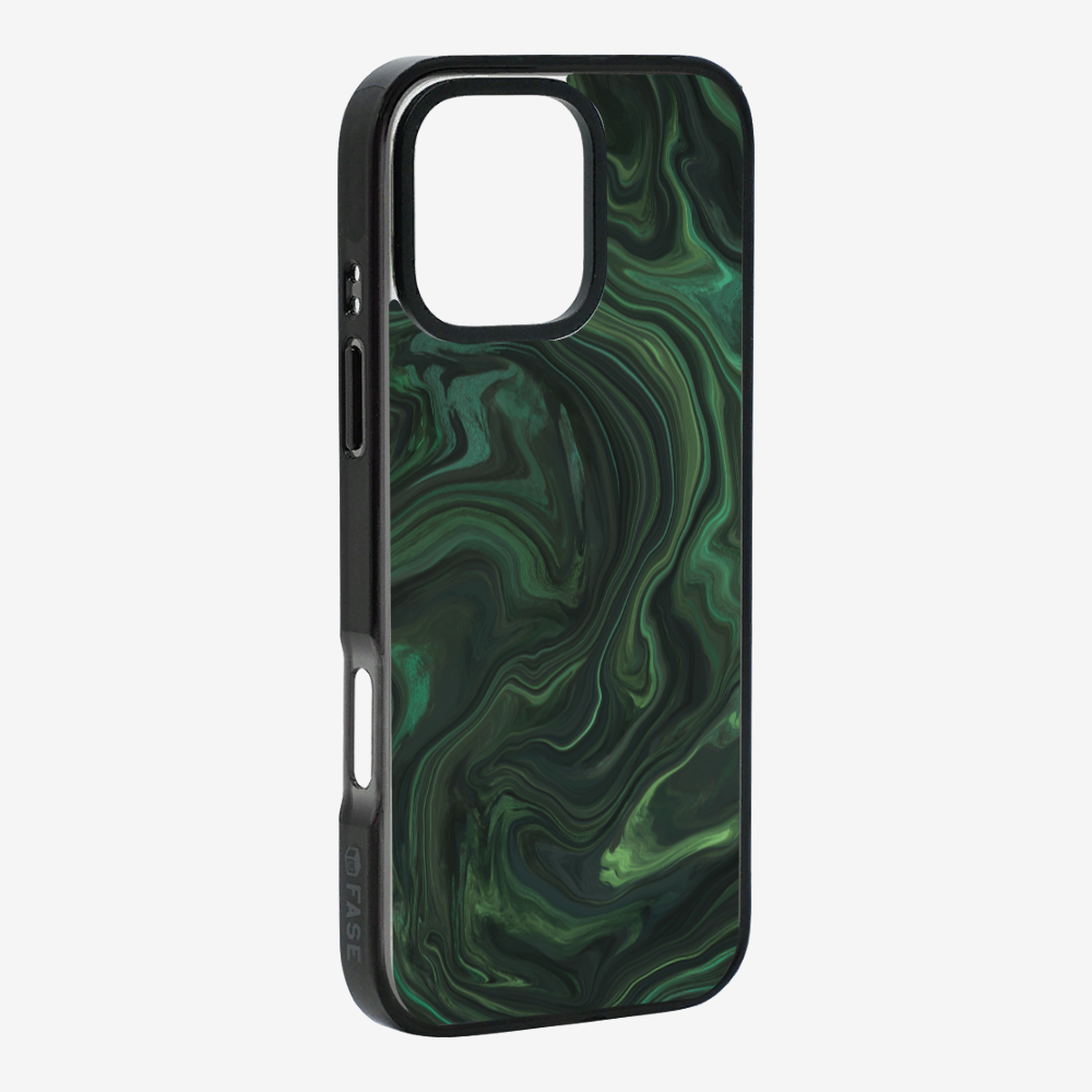 Marbling - Emerald Green Phone Case