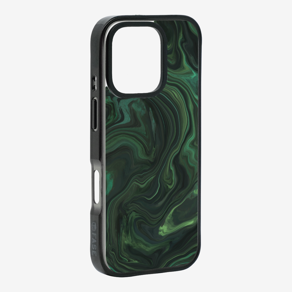 Marbling - Emerald Green Phone Case