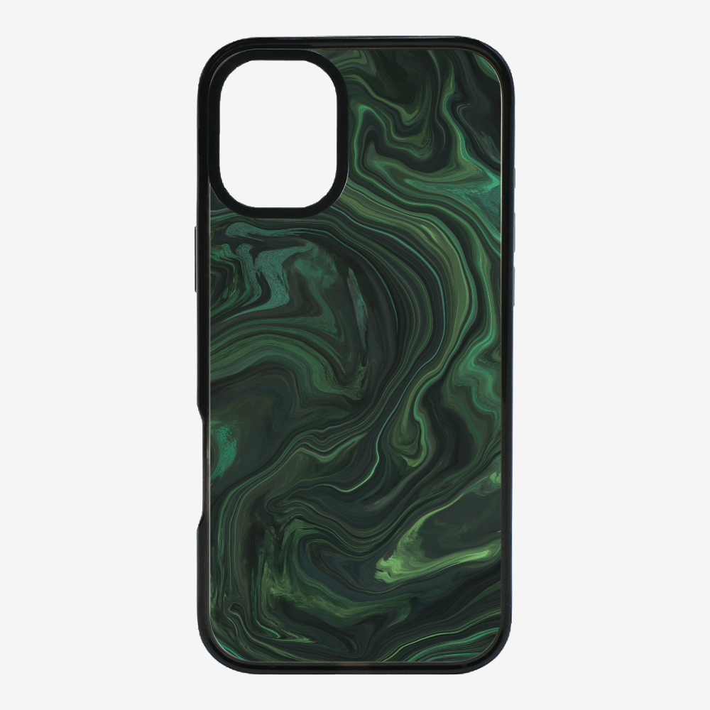 Marbling - Emerald Green Phone Case