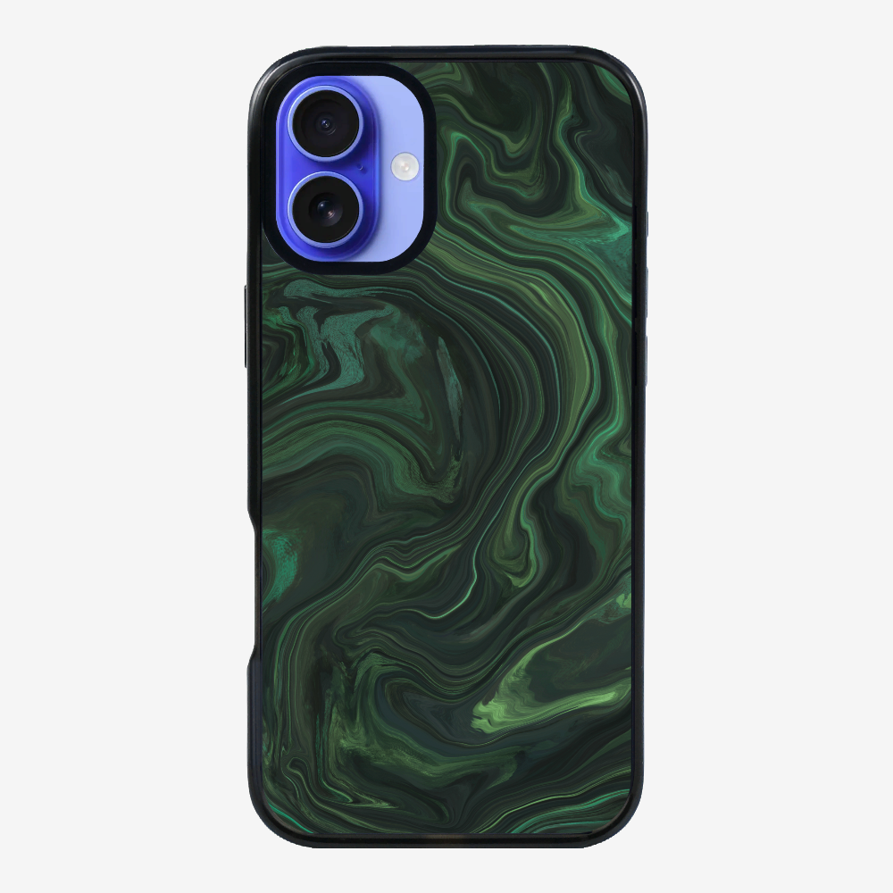 Marbling - Emerald Green Phone Case