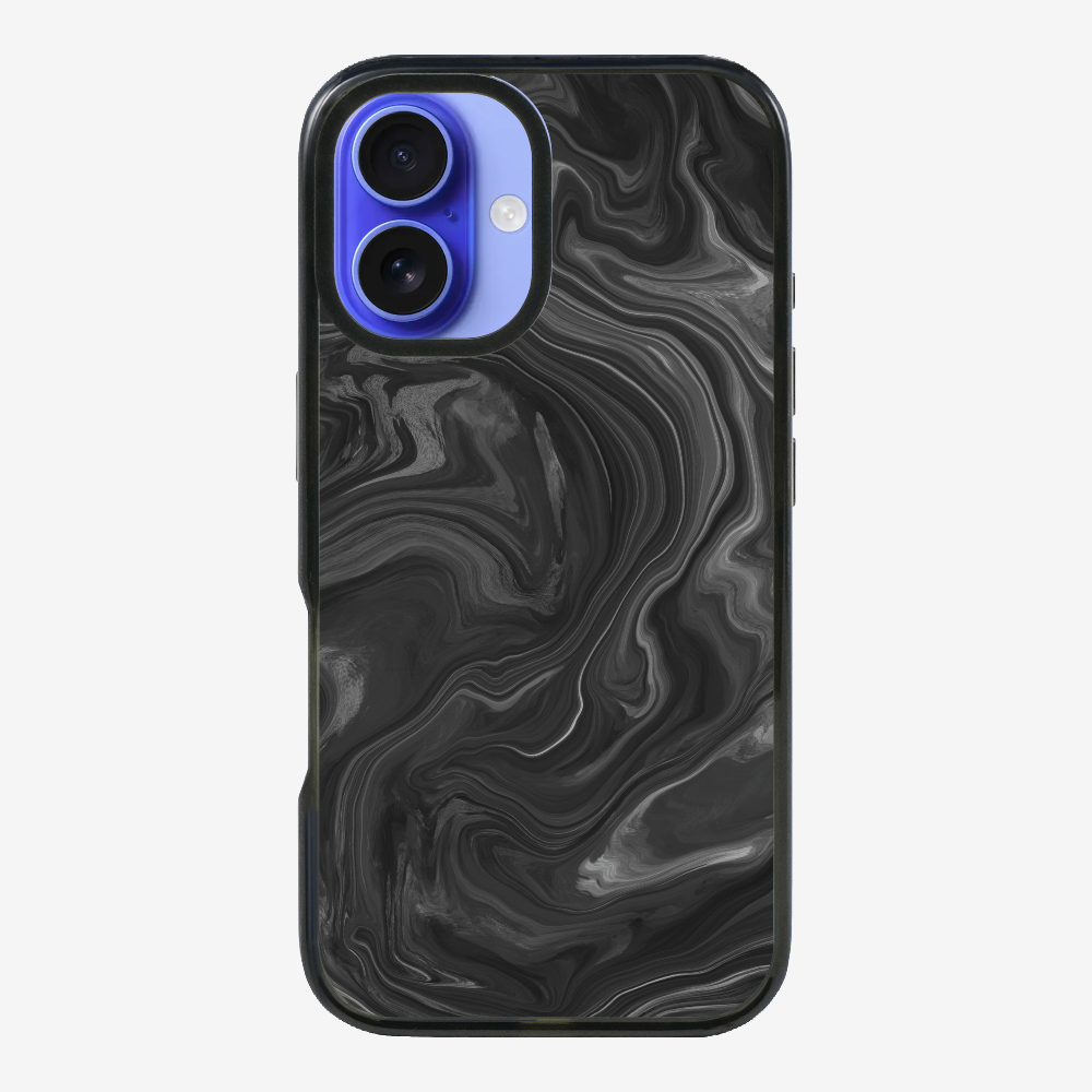 Marbling - Black Phone Case