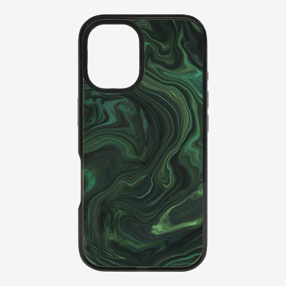 Marbling - Emerald Green Phone Case