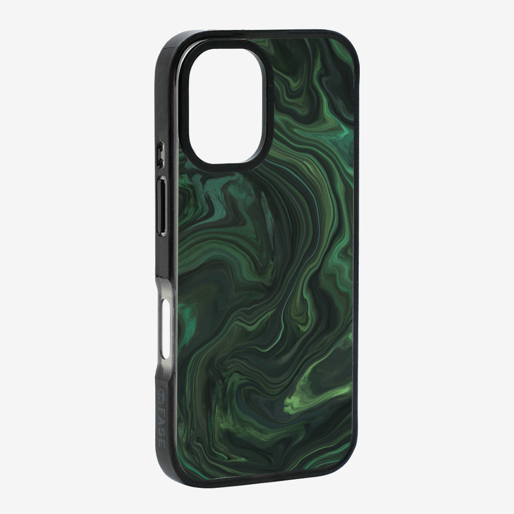 Marbling - Emerald Green Phone Case