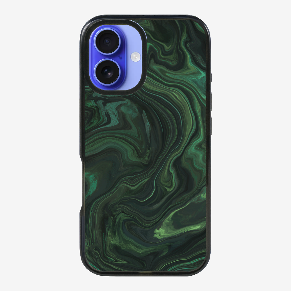 Marbling - Emerald Green Phone Case