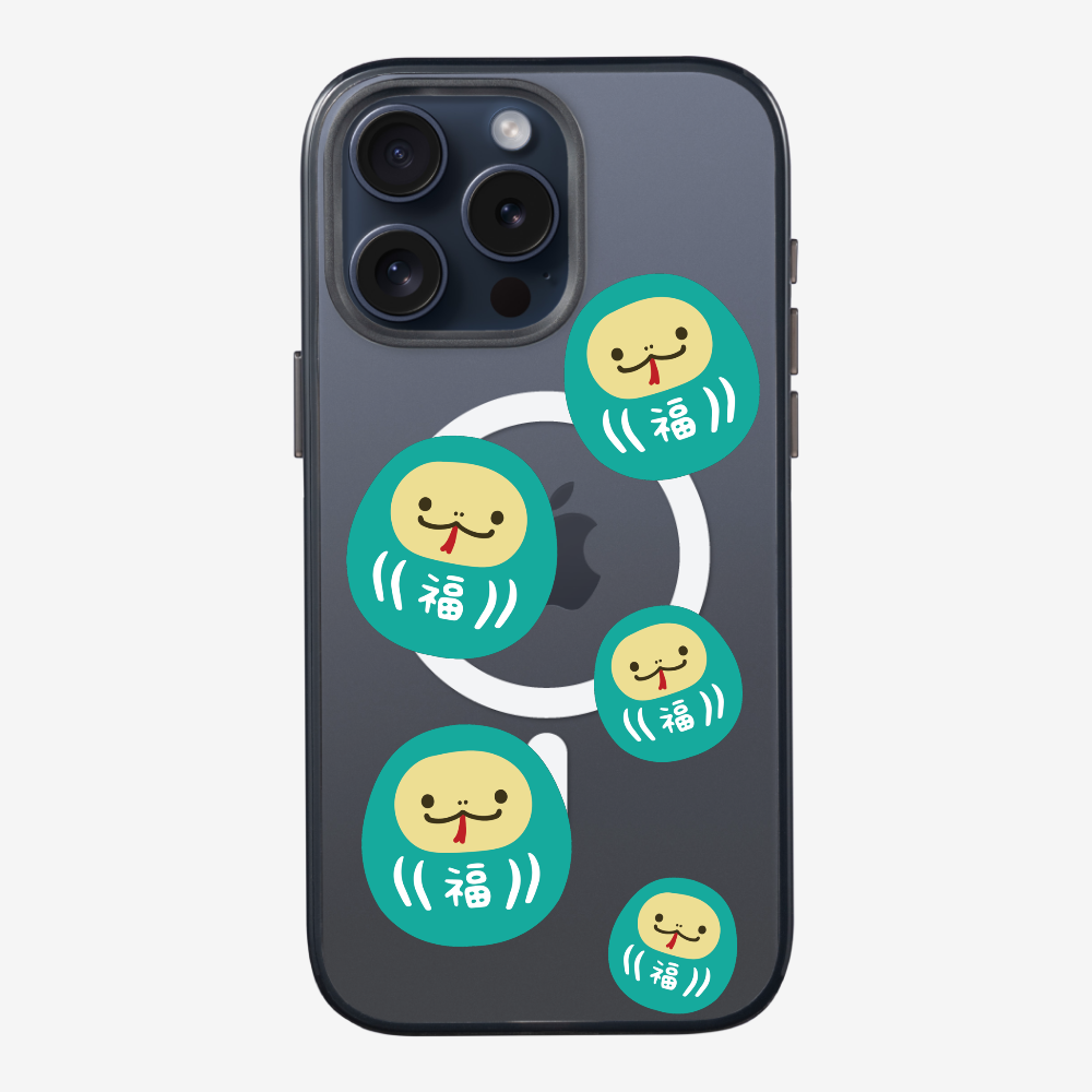 Green Daruma Phone Case