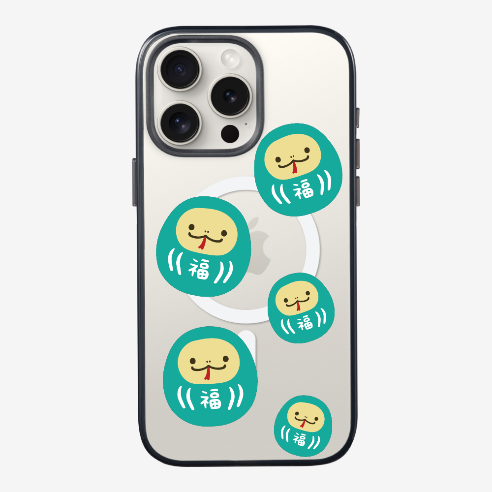 Green Daruma Phone Case