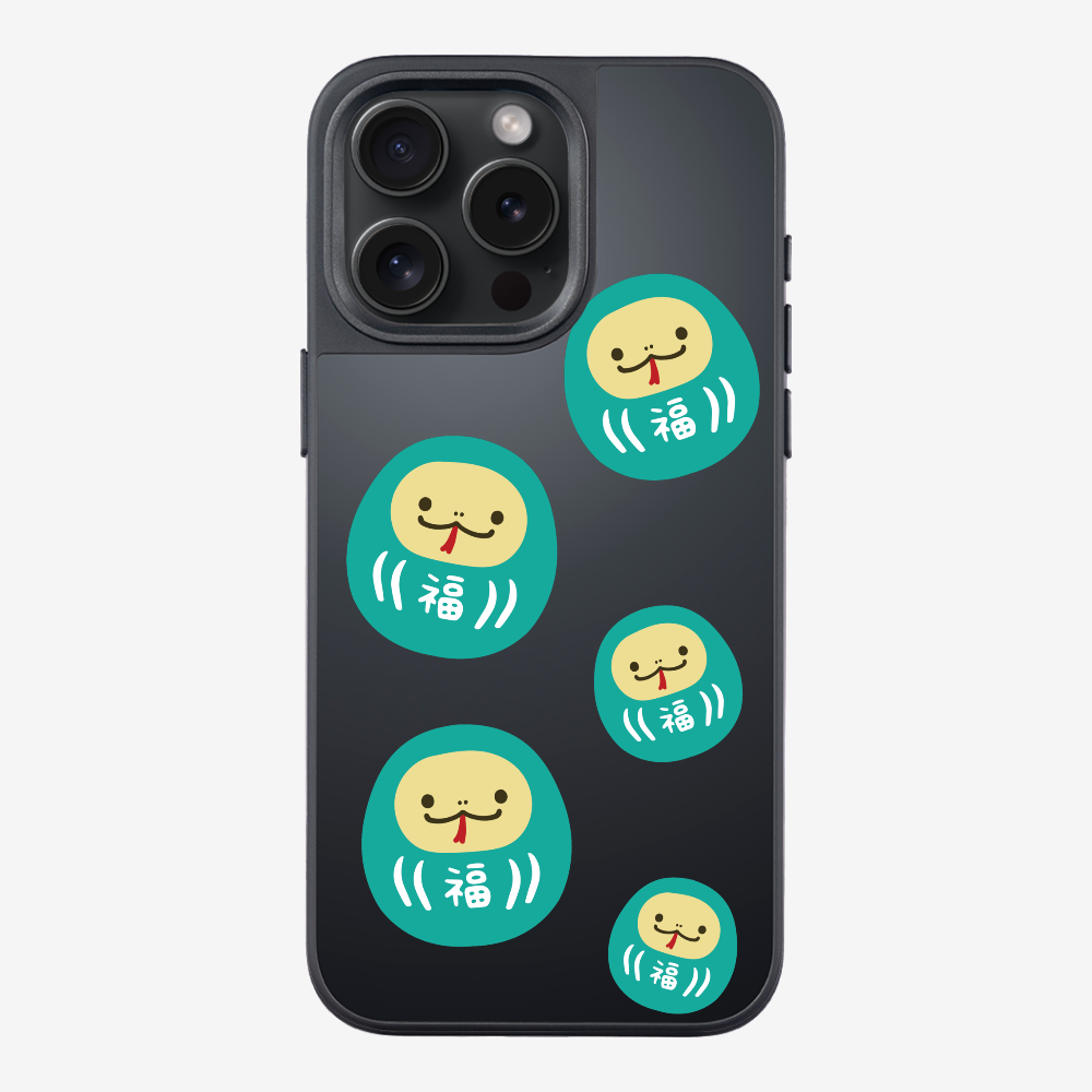 Green Daruma Phone Case